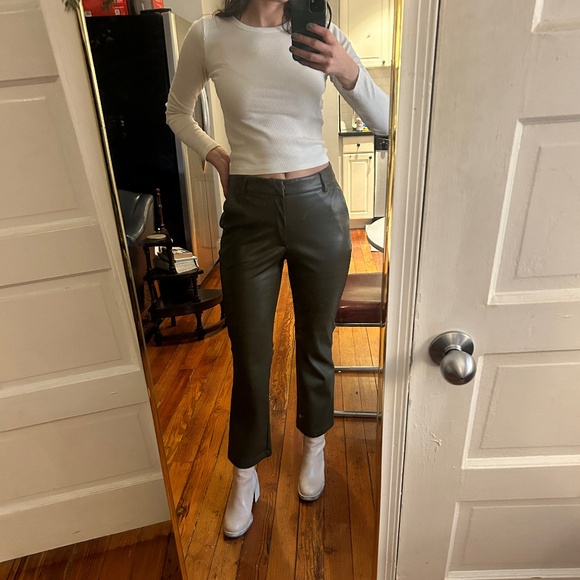 Avec Les Filles Anthropologie Faux Leather Pants - Picture 2 of 16